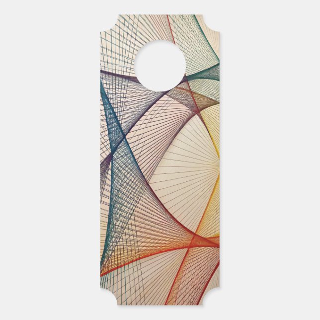Aviso De Porta Abstrato Art Door Hanger (Frente)