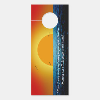 Aviso De Porta Alma Sunset