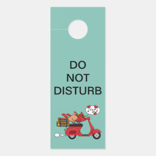 Aviso De Porta Amantes de Cardinal Vermelho no Patinete