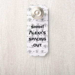 Aviso De Porta Astronauta Door Hanger