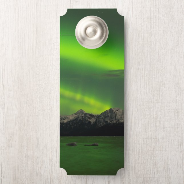 Aviso De Porta Aurora poderosa (Na maçaneta)