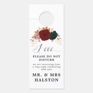 Aviso De Porta Autumunda Emerald Greeny Não Tisturbe