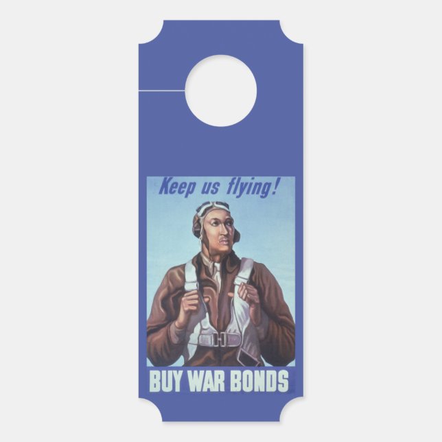 Aviso De Porta Aviadores negros: Serviço Militar de Combate WW2 d (Frente)