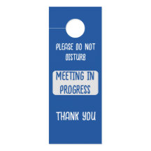 Azul Não Incomodar Reunião em Andamento WFH