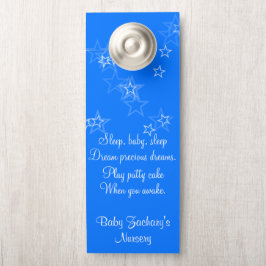 Aviso De Porta Baby Nursery Stars Bebê Dormindo Portas