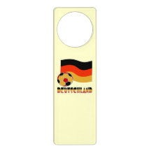 Bandeira da Alemanha com Bola de Futebol Borda Cin