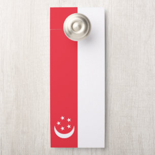 Aviso De Porta bandeira de Singapura
