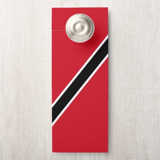 Aviso De Porta Bandeira de Trinidad e Tobago (Na maçaneta)