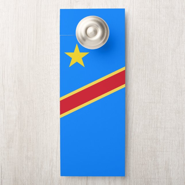 Aviso De Porta Bandeira do Congo (Na maçaneta)