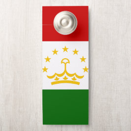 Aviso De Porta Bandeira do Tajiquistão