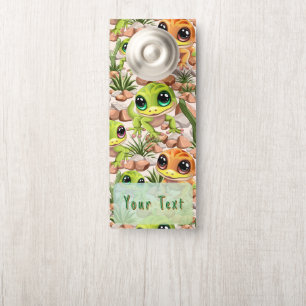 Aviso De Porta Bebê Geckos Personagens de desenho animados