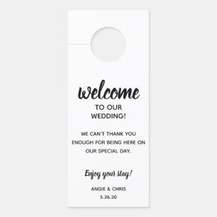Aviso De Porta Boas-vindas ao Convidado Doorhanger e não perturbe