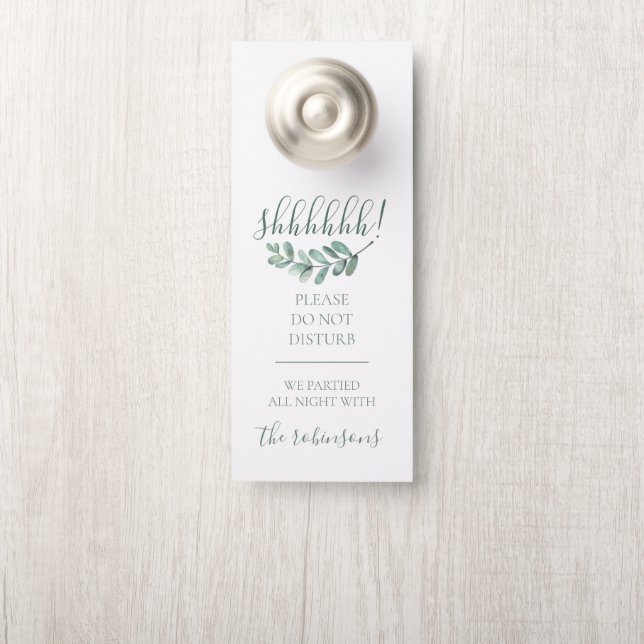 Aviso De Porta Boas-vindas da Casa da Moeda/Não Incomodar Perigo  (Na maçaneta)