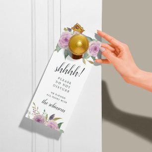 Aviso De Porta Boas-vindas/Não Incomodar Casamentos Violet & Sage
