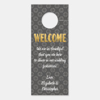 Boas-vindas Não Incomodar Cinzas Douradas Brancas