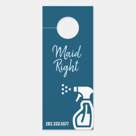 Aviso De Porta Cabeça Limpando Cabeça