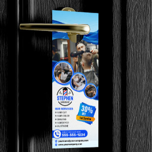 Aviso De Porta Cabeleireiro Compre de Barbeiro Capturante