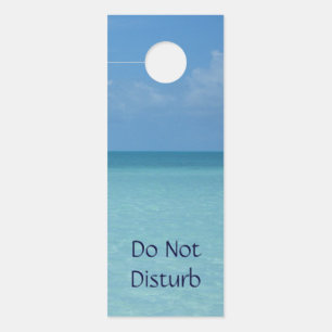 Aviso De Porta Caribe Horizonte Turquesa Tropical Azul