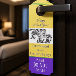 Aviso De Porta Carnaval | Não Perturbe | Habilidoso na Cama