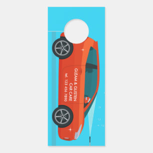 Aviso De Porta Cartão de visita de Porte de Lavagem de Carros
