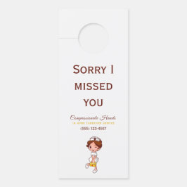 Aviso De Porta Cartão de visita de Serviço de Enfermeiro de Saúde