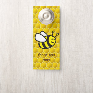 Aviso De Porta Cartoon de Honeybee