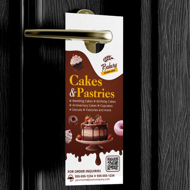 Aviso De Porta Casamento de padaria Aniversário e Bagaço (Criador carregado)