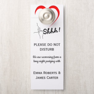 Aviso De Porta Casamento Floral Russo Não Incomodar