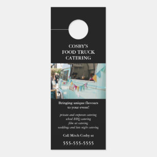Aviso De Porta Catering de caminhão de Comida editável