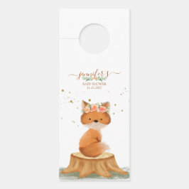 Aviso De Porta Chá de Bebê da Meadow Fox