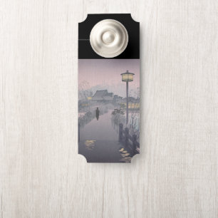 Aviso De Porta Chuva do crepúsculo no caminho para Shinobazu no J