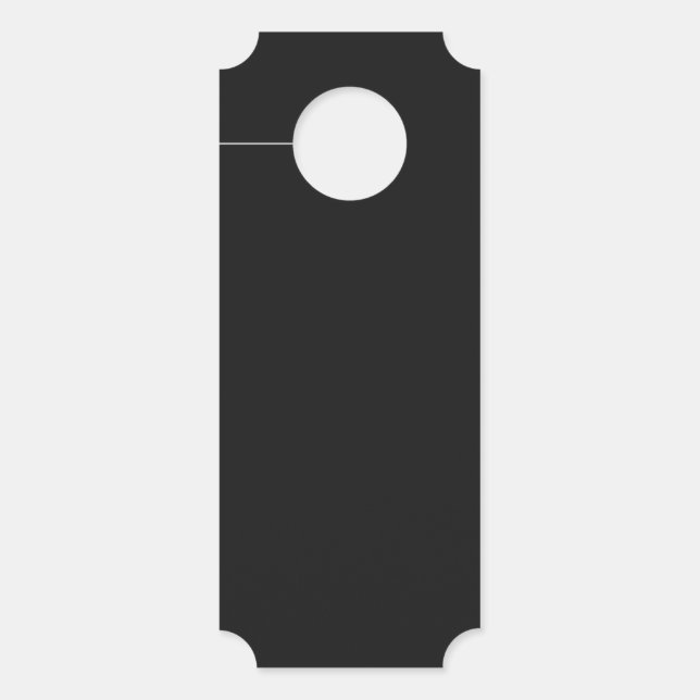 Aviso De Porta Cor preto Onyx profissional | Elegante Clássico (Frente)