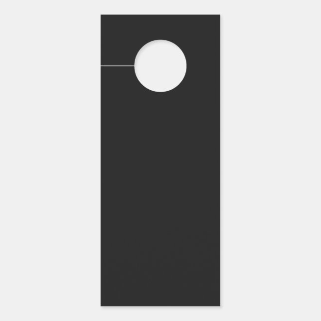 Aviso De Porta Cor preto Onyx profissional | Elegante Clássico (Frente)