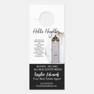 Aviso De Porta Corredor de porta do Agente Imobiliário Novo