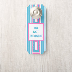 Aviso De Porta Cortadores de Portas de Papel Aqua Modernos