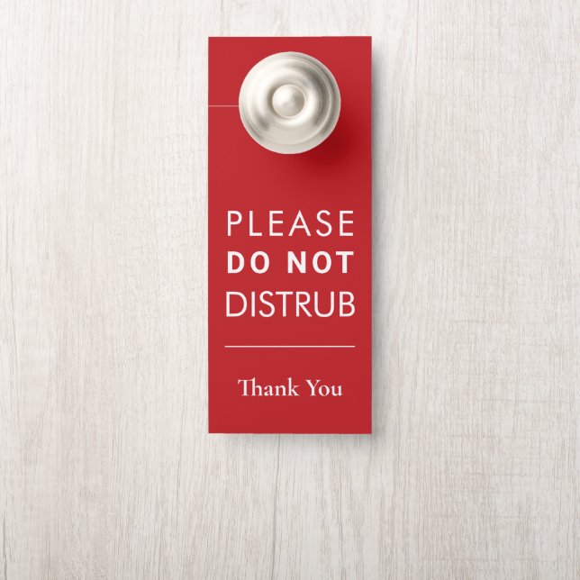 Aviso De Porta Create Your Own Do Not Disturb Wedding Door Hanger (Na maçaneta)