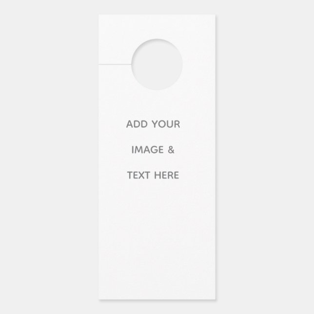 Aviso De Porta Create Your Own white  (Frente)