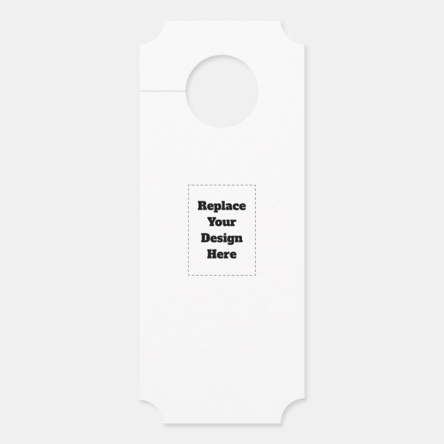 Aviso De Porta Create Your Own white  (Frente)