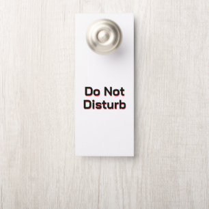 Aviso De Porta Crie seu Personalizado 3.5" x 8.5" Pequeno
