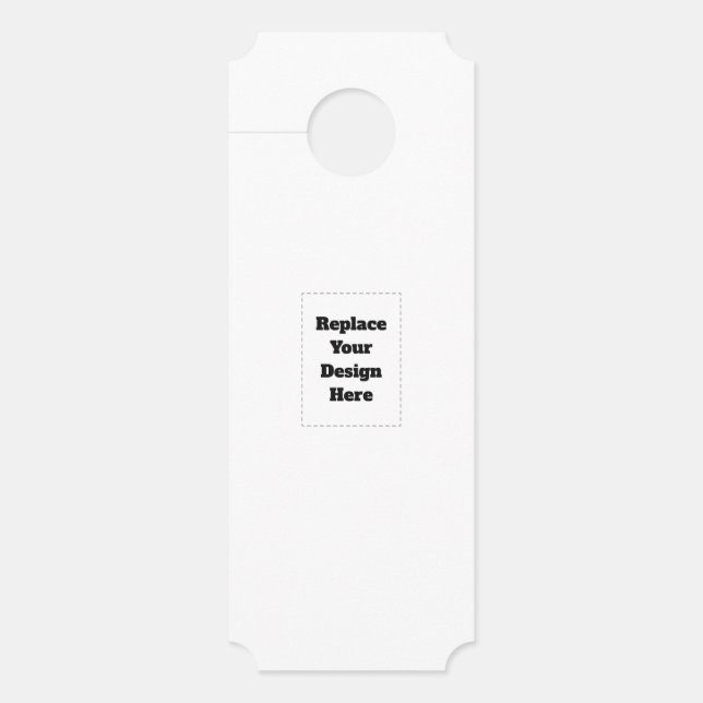 Aviso De Porta Crie seu próprio branco (Frente)