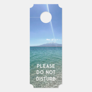 Aviso De Porta Crystal Water View Blue Sky Beach Vibe Peaceful