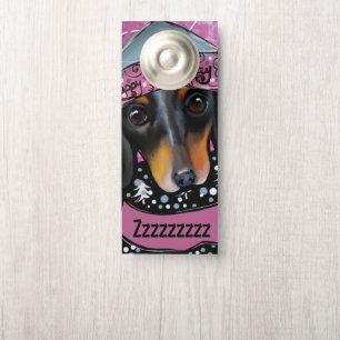 AVISO DE PORTA DACHSHUND