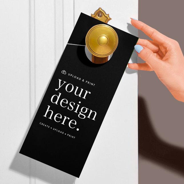 Aviso De Porta Desafie a porta no carregamento do seu Design (Versatile door hanger for business, events, weddings, special occasions & more!)