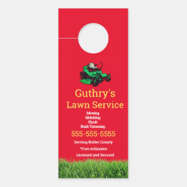 Aviso De Porta Deslocador da porta do serviço Red Lawn