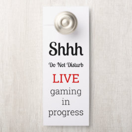 Aviso De Porta Do Not Disturb Gaming In Progress