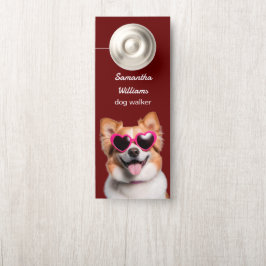 Aviso De Porta Dog Walker