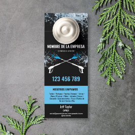 Aviso De Porta Dois idiomas: Lavando a pressão, lavando o tejadil