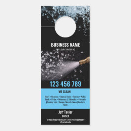 Aviso De Porta Dois idiomas: Lavando a pressão, lavando o tejadil