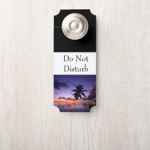 Aviso De Porta Door Hanger Hawaiian Sunset