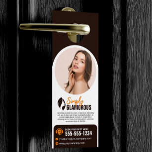 Aviso De Porta Elegant Spa Salão de Beleza Maquiagem Unhas & Trat